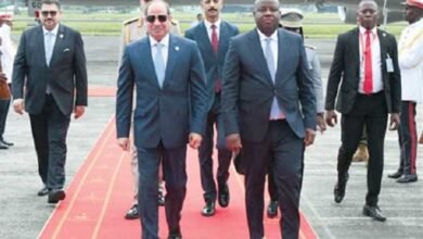 السيسي ورئيس غينيا الاستوائية