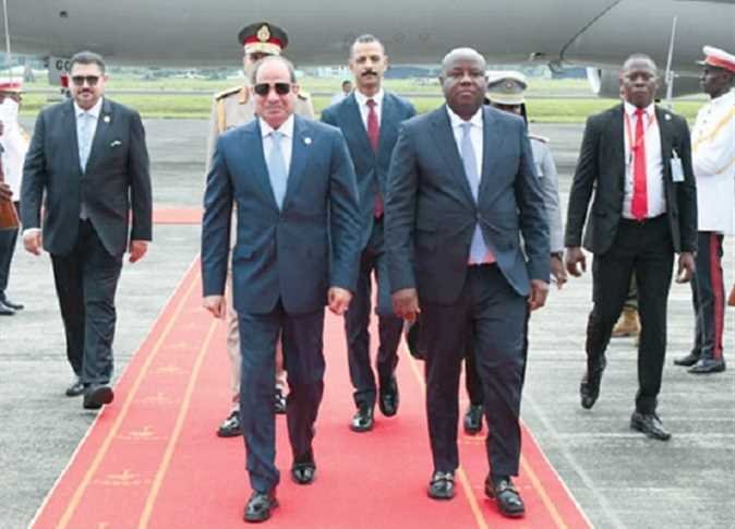 السيسي ورئيس غينيا الاستوائية